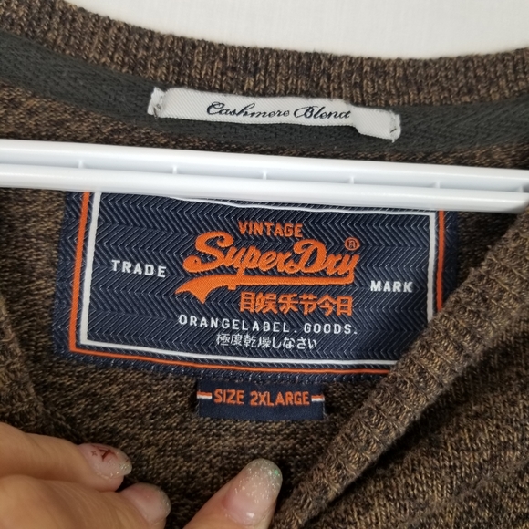 Superdry Cashmere Blend Crew Neck Sweater - Picture 4 of 5